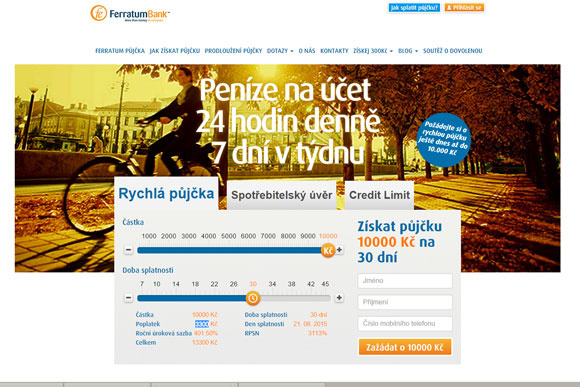 Společnost Ferraum Bank Ltd